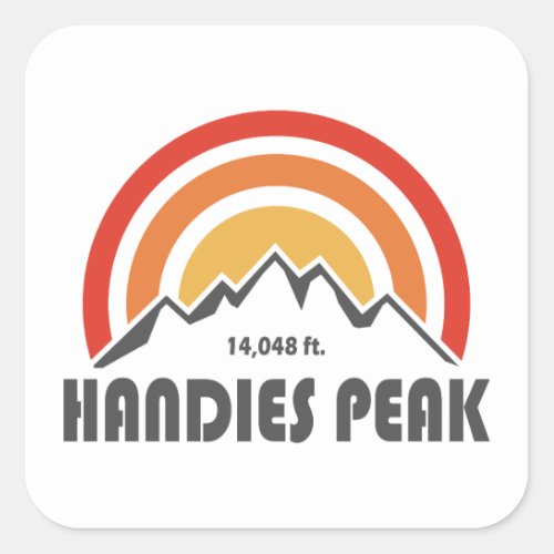 Handies Peak Square Sticker