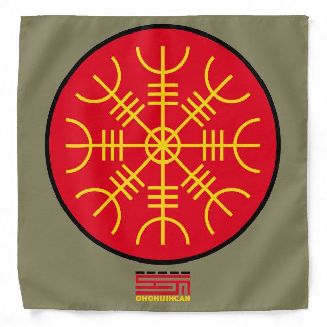 Handkerchief Aegishjalmur OHOHUIHCAN Bandana (Front)