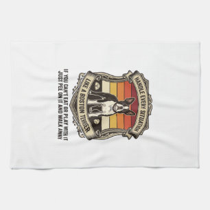Handle Every Situation Boston Terrier Dog Sunset S Kitchen Towel