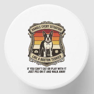 Handle Every Situation Boston Terrier Dog Sunset S Mini Candle Favors