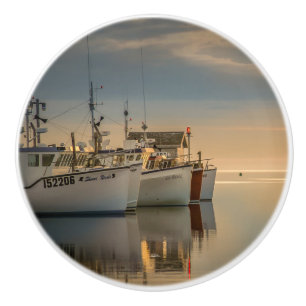 Handle of door, photo fishing vessels ceramic knob