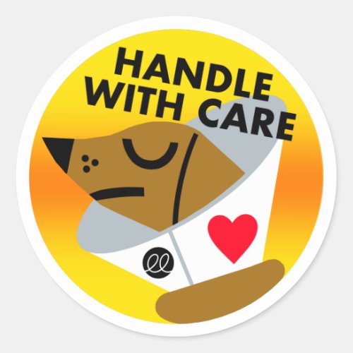 Handle With Care Conehead Sticker