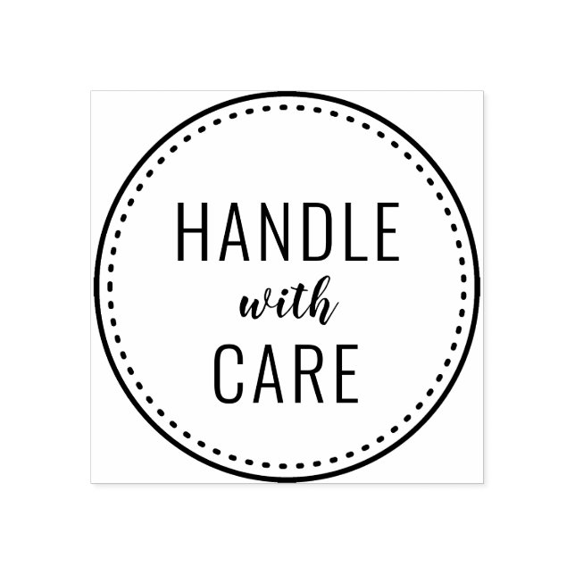 handle with care  rubber stamp (Imprint)