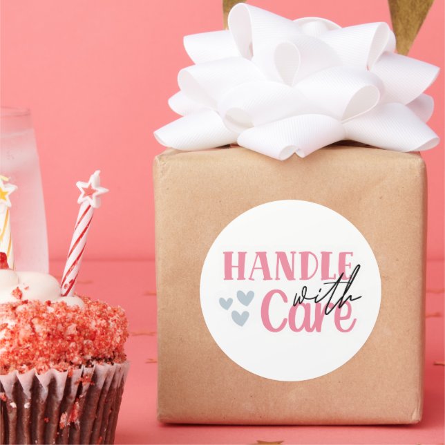 Handle With Care - Small Business Sticker (Party)