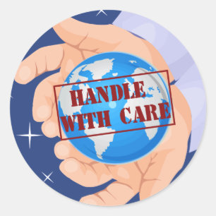 Handle with Care stickers