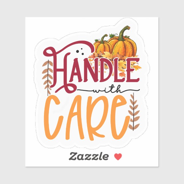 Handle with Heart Sticker (Sheet)