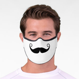 Mustache Ride Face Masks for Sale