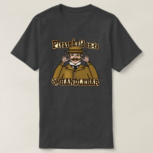 Handlebar Mustache Gentleman Funny Hipster T_Shirt