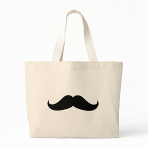Handlebar Mustache Large Tote Bag