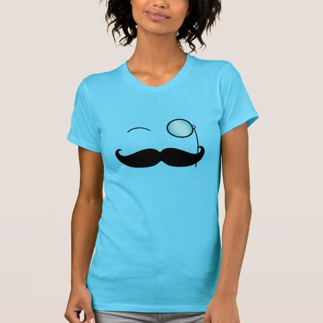 Handlebar Mustache & Monocle T-Shirt (Front)