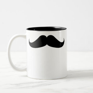 Handlebar Mustache Two-Tone Coffee Mug