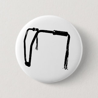 handlebar tassels pinback button