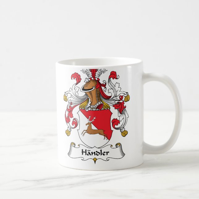Handler Family Crest Coffee Mug (Right)
