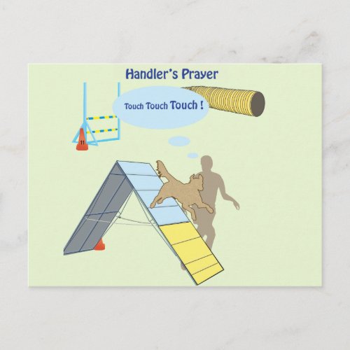 Handlers Prayer Touch Postcard