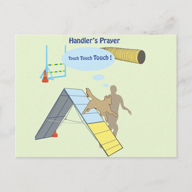 Handler's Prayer Touch Postcard (Front)