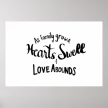 Handlettered Family Quote Poster