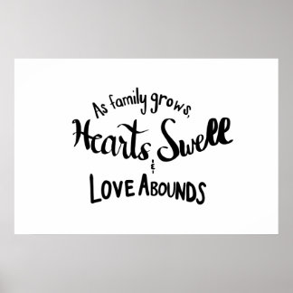 Handlettered Family Quote Poster