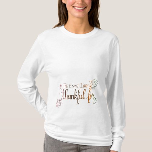 Handlettered Thanksgiving Maternity Shirt