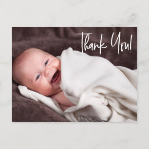 Handlettering Baby Girl Photo baby shower Postcard