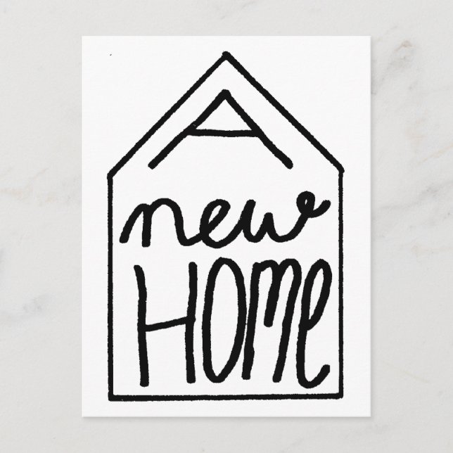 Handlettering New address card (Front)