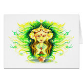 Handmade Abstract Painting of Lakshmi Durga (Front Horizontal)