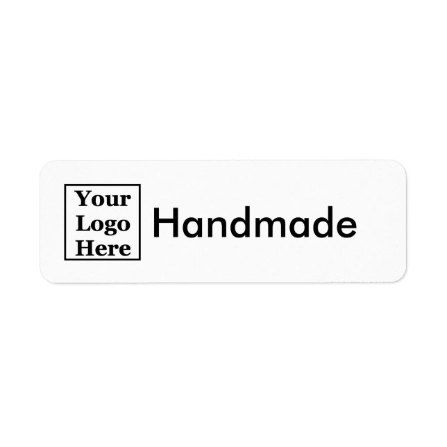 Handmade and Your Business Logo Template Label (Front)