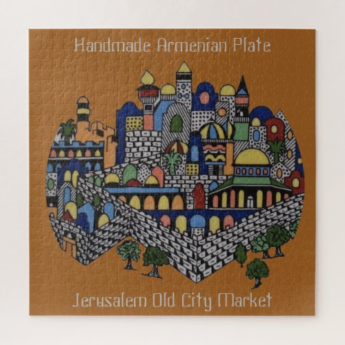 Handmade Armenian Ceramic Plate Jigsaw Puzzle