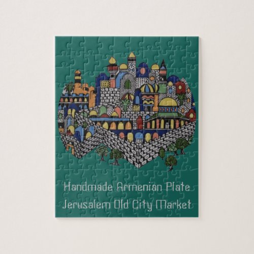 Handmade Armenian Ceramic Plate Jigsaw Puzzle