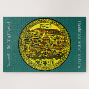 Handmade Armenian Ceramic Plate Jigsaw Puzzle