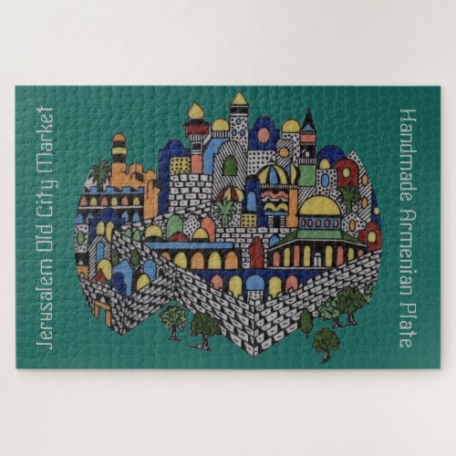 Handmade Armenian Ceramic Plate Jigsaw Puzzle