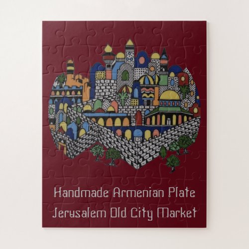 Handmade Armenian Ceramic Plate Jigsaw Puzzle