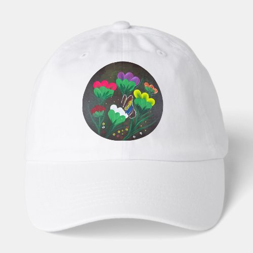 Handmade artwork - Butterfly Bolssom Hat