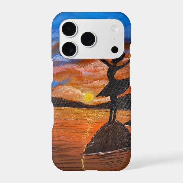 Handmade artwork / Dancing with sunso iPhone Case (Back)