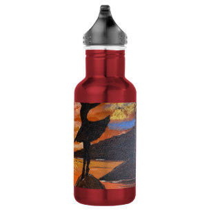 Handmade artwork / Dancing with sunso Stainless Steel Water Bottle
