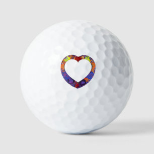 Handmade Artwork – Dog by the Waterfall Golf Balls