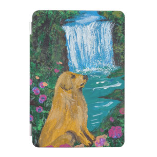 Handmade Artwork – Dog by the Waterfall iPad Mini Cover
