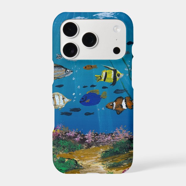 Handmade artwork - Ocean Depths Iphone Case (Back)