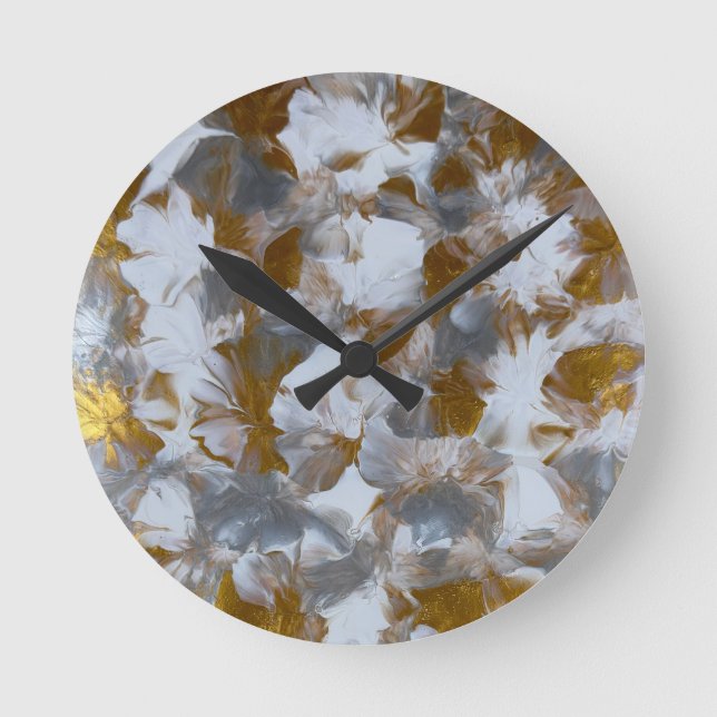  handmade artwork  round clock (Front)