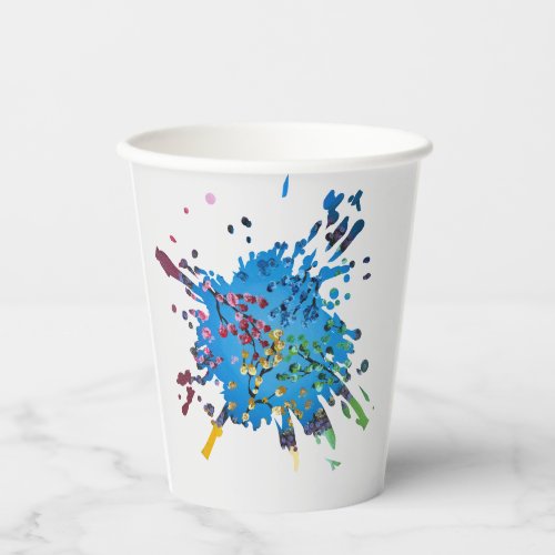 Handmade artwork- The Flower Wheel Paper Cups
