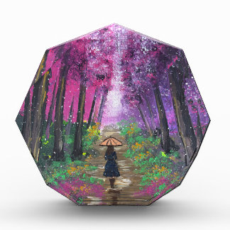 Handmade artwork-Walking alone  Acrylic Award