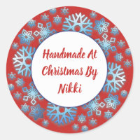 Handmade At Christmas By Stickers