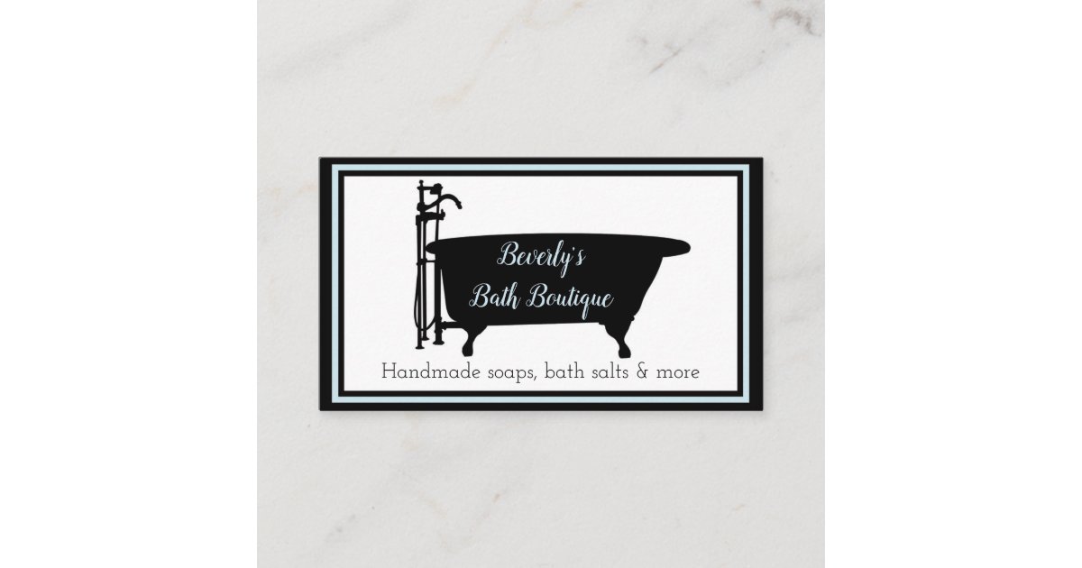 Handmade Bath Boutique Business Card | Zazzle