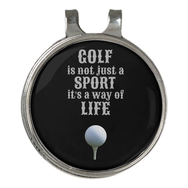 Handmade Best Golf Hat Clip and Ball Marker (Front)