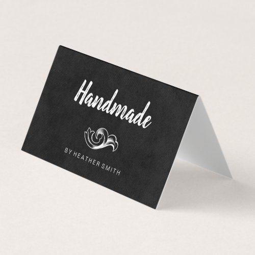 Handmade  Black  White Business Card