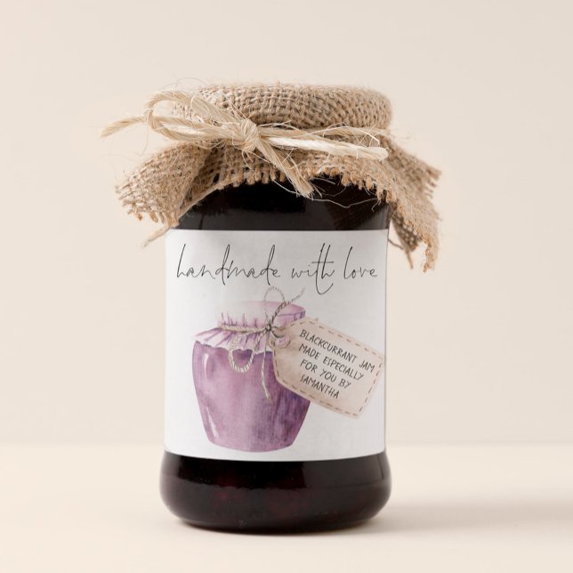 Handmade Blackcurrant Jam Label Name (Creator Uploaded)