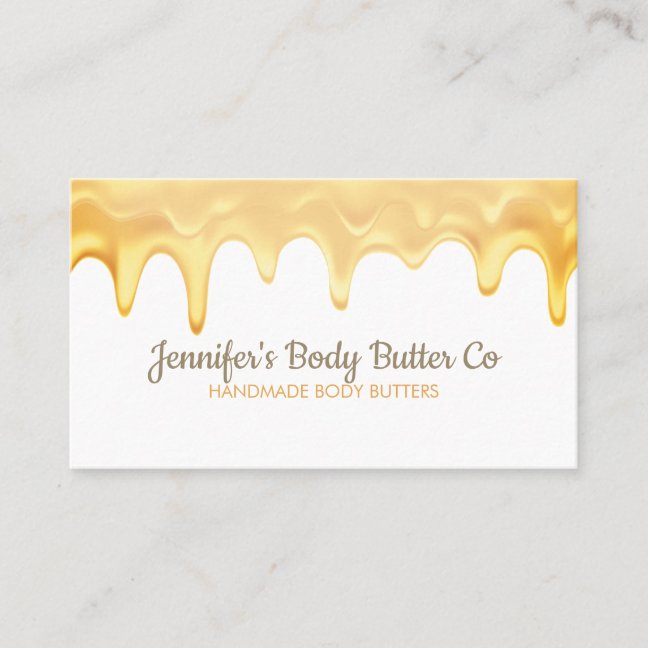Handmade Body Butter Business Drip Card