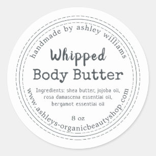 Handmade Body Butter Organic Business Label