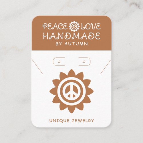 Handmade Business QR Code Jewelry Display Cards