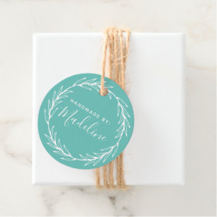 Handmade By: Add Your Name Favor Tags