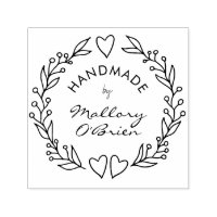 Handmade by Personalized stamp